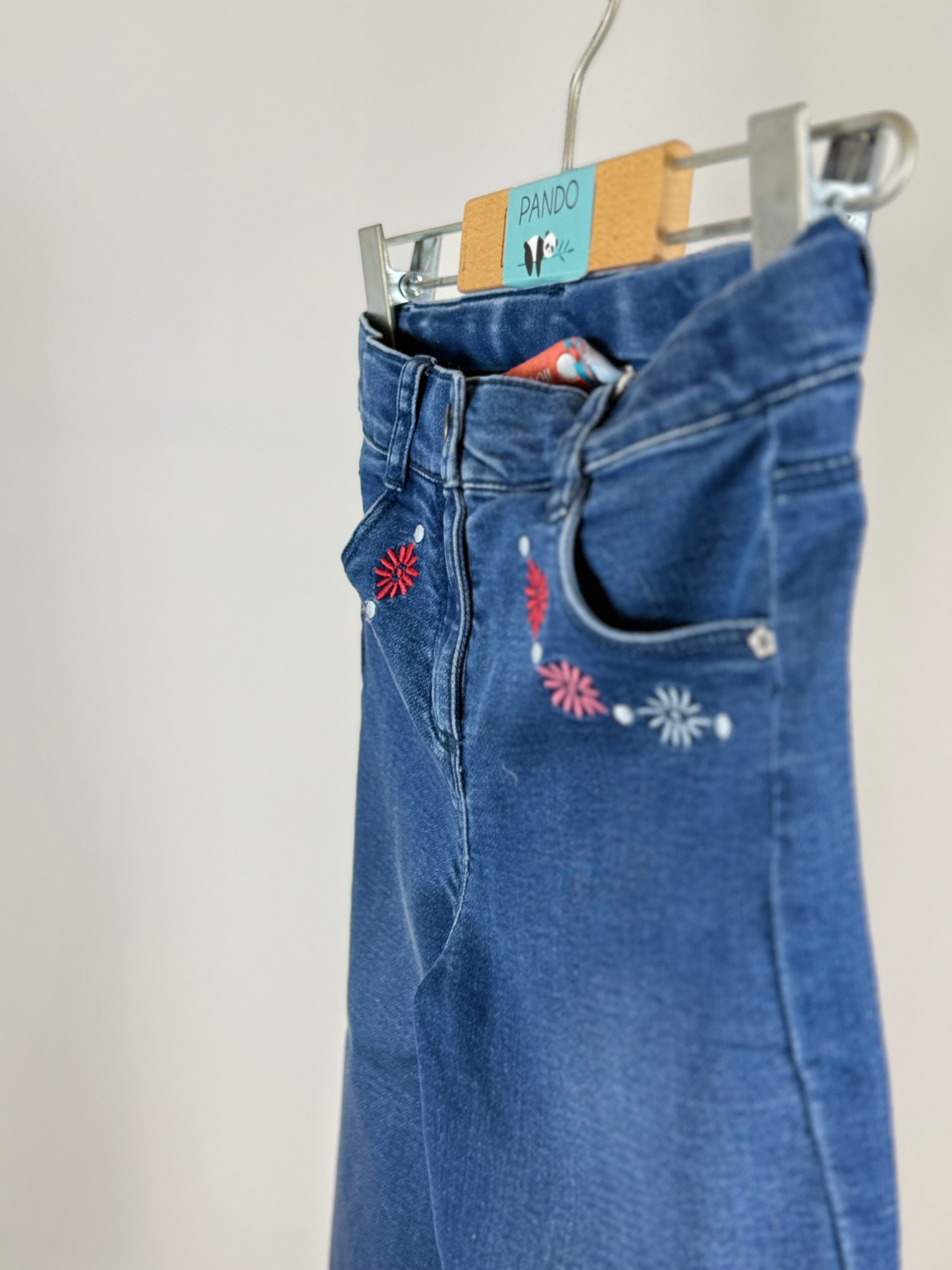 👖 Bermuda Denim Flower Touch Boboli