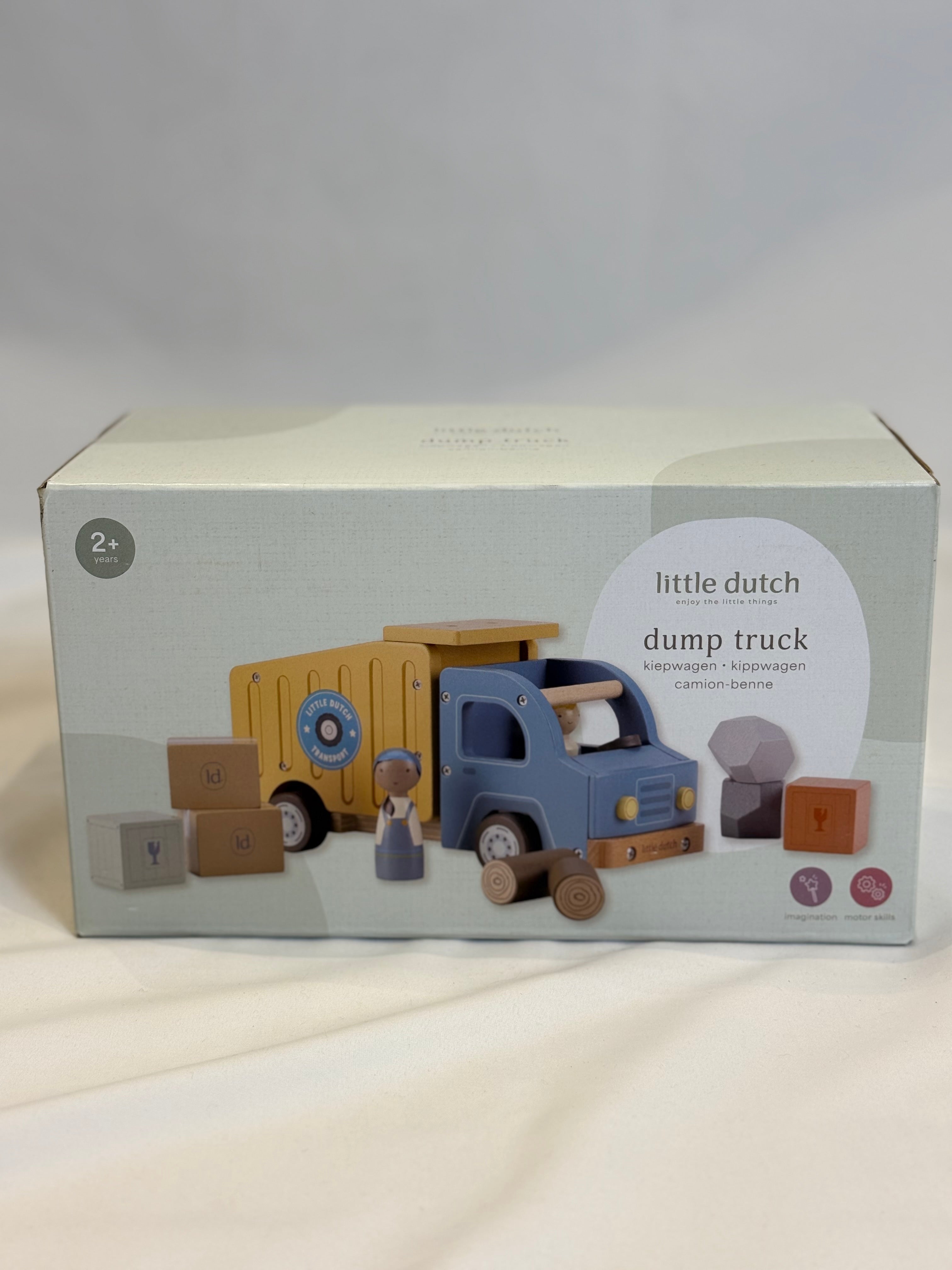 🚛 Camion Ribaltabile in Legno – Dump Truck Little Dutch