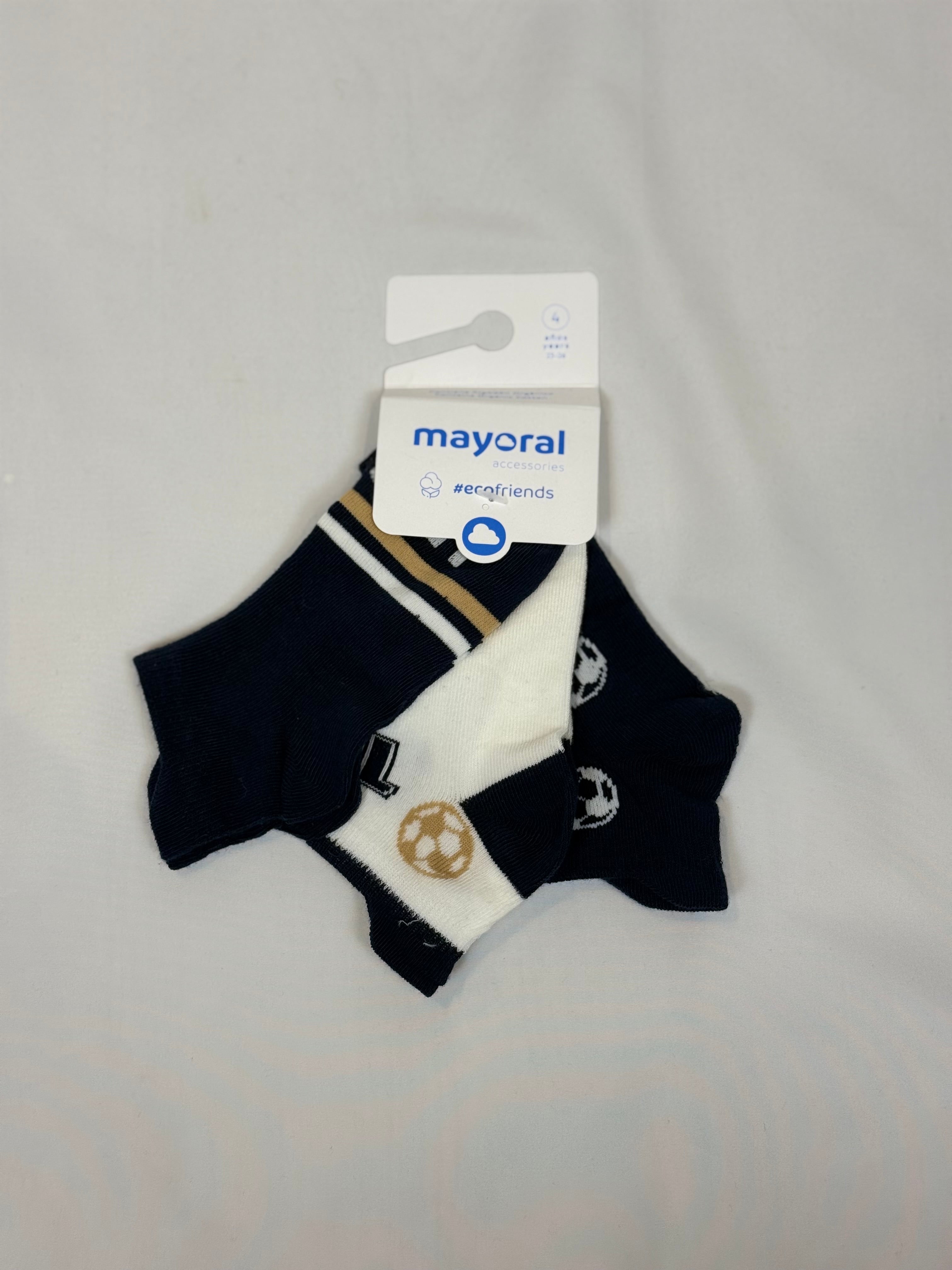 ⚽🧦 Set 3 Calzini Bambino Mayoral – Fantasia Calcio