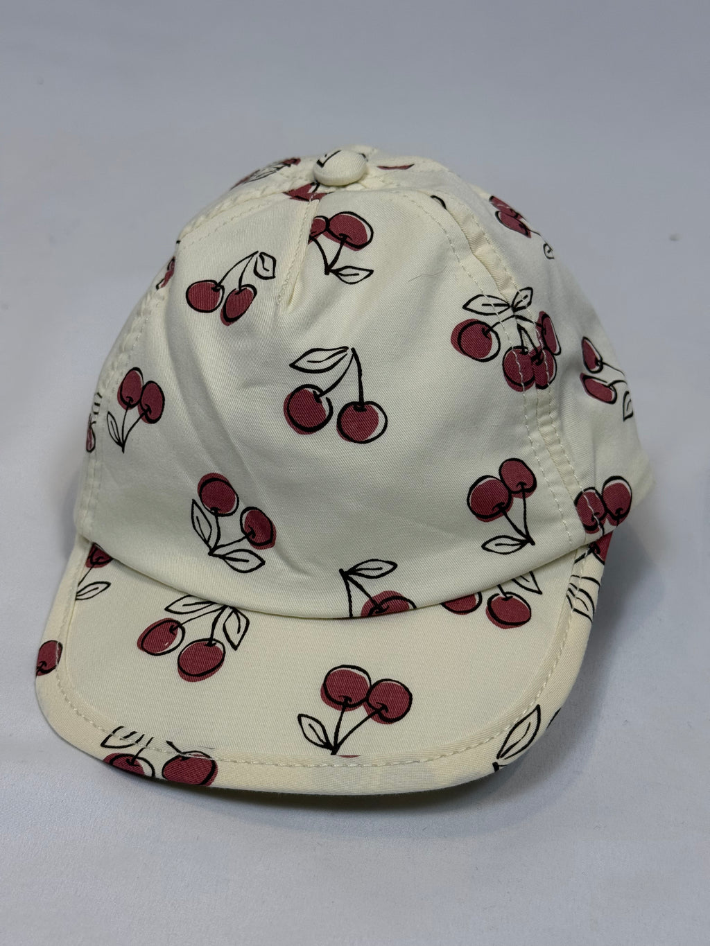 🍒🧢 Cappellino Bambina Fantasia Ciliegie