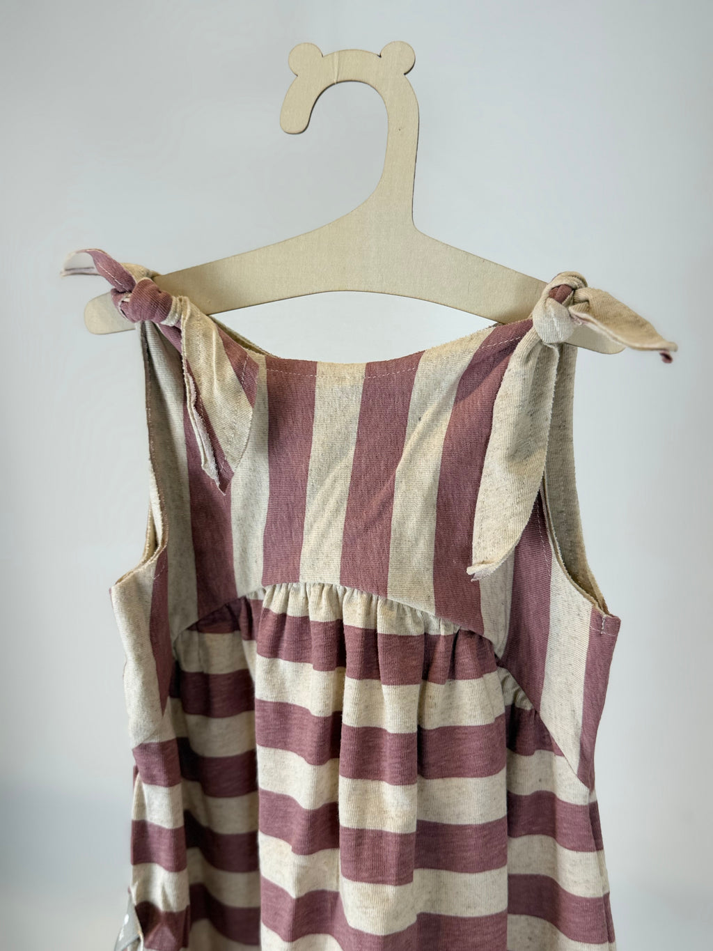 Salopette Neonato Righe Rosa “Sweet Stripes”