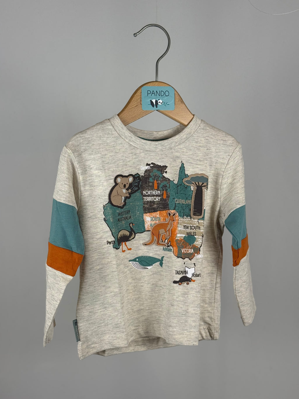 🦘 T-Shirt Baby Australia Adventure Grigia Boboli
