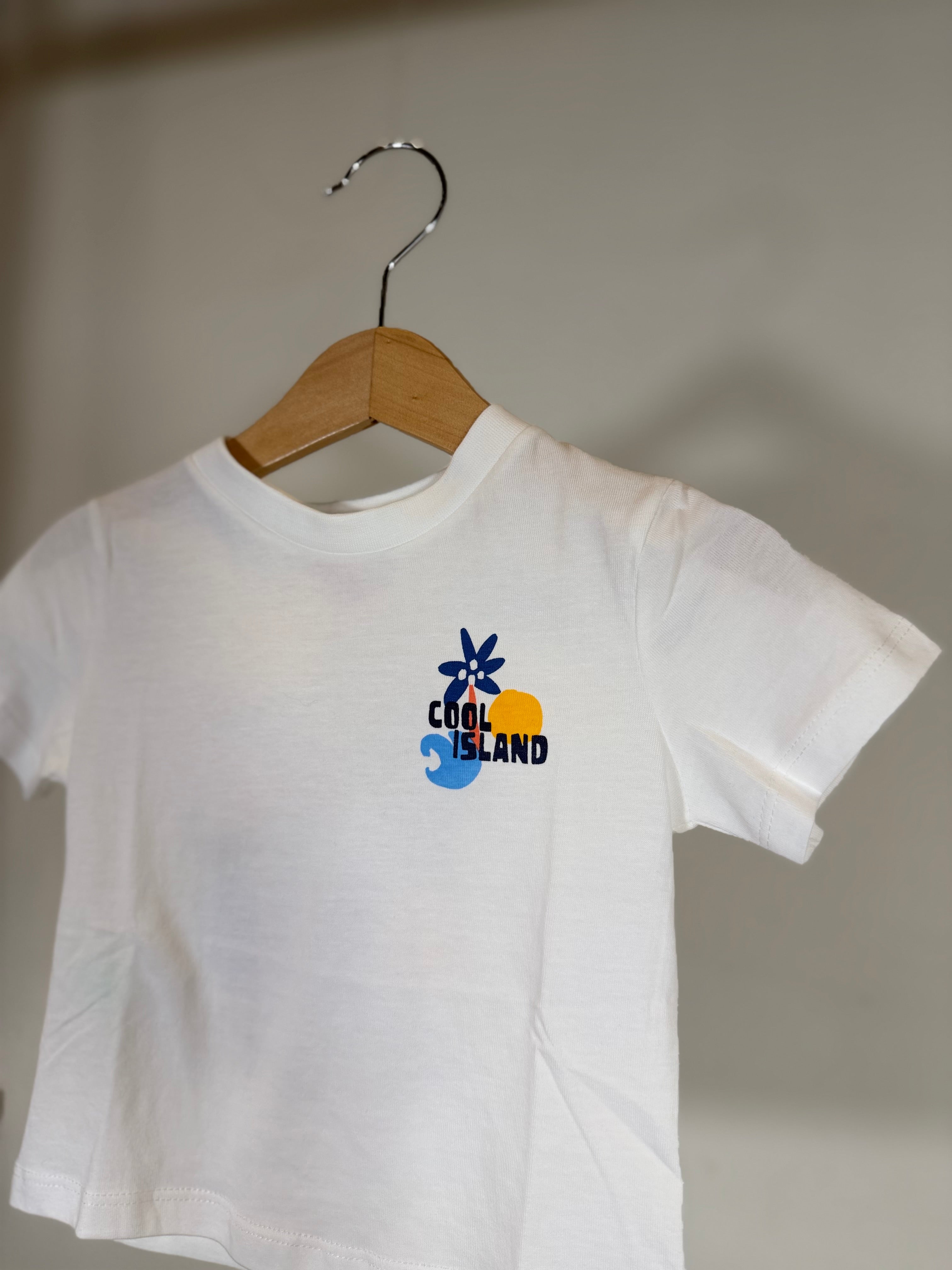 🌊 T-shirt bambino “Cool Island” doppia stampa