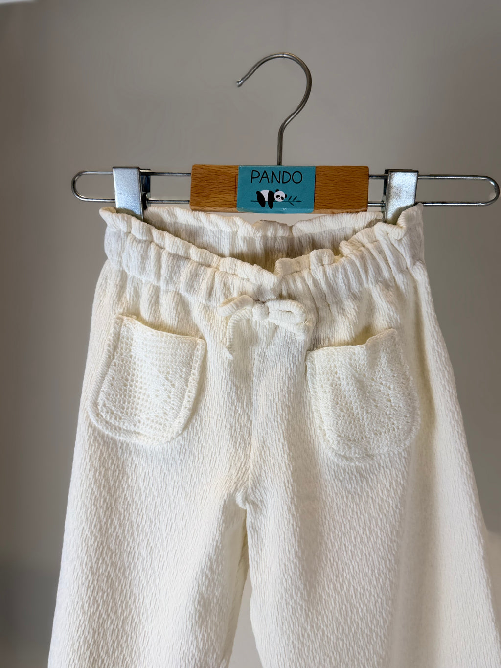 Completo Bimba in Maglia Panna “Pure Elegance”