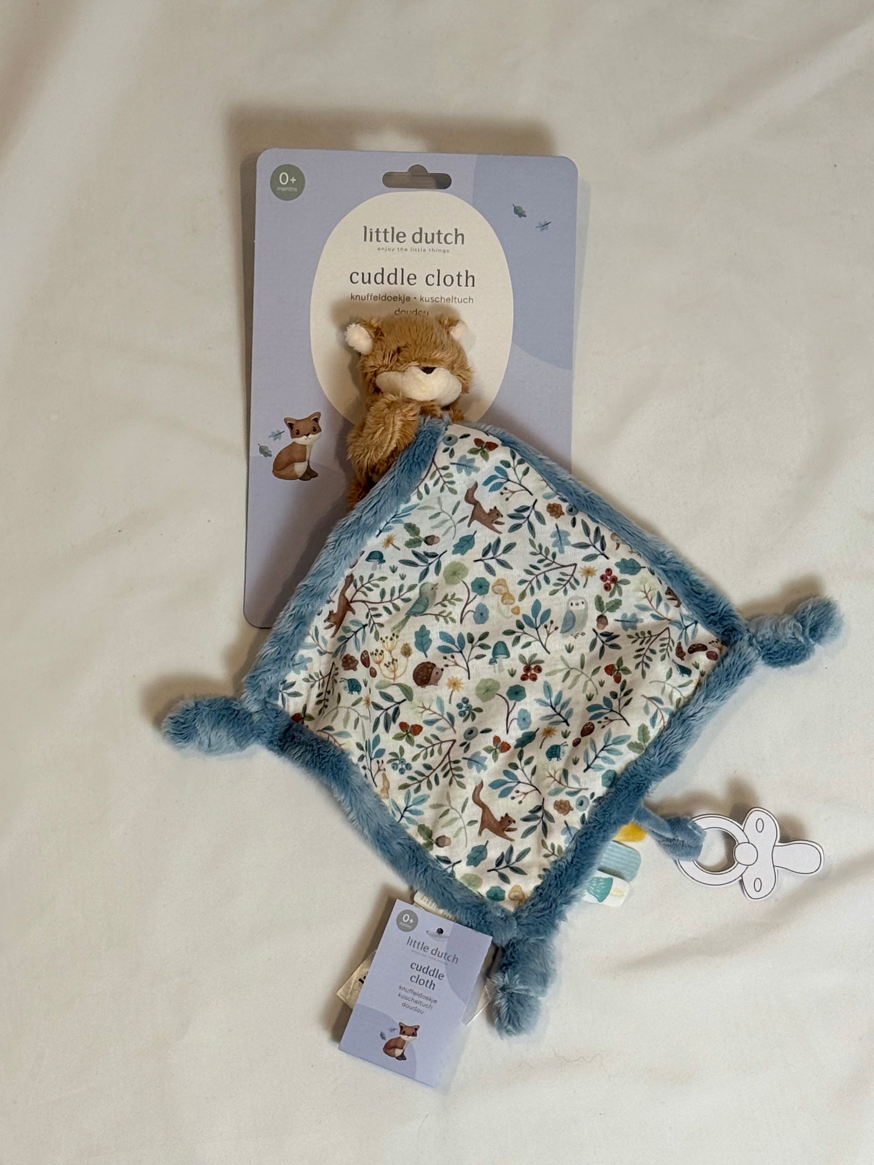 🦊 Doudou Volpino – Cuddle Cloth Forest Friends Little Dutch