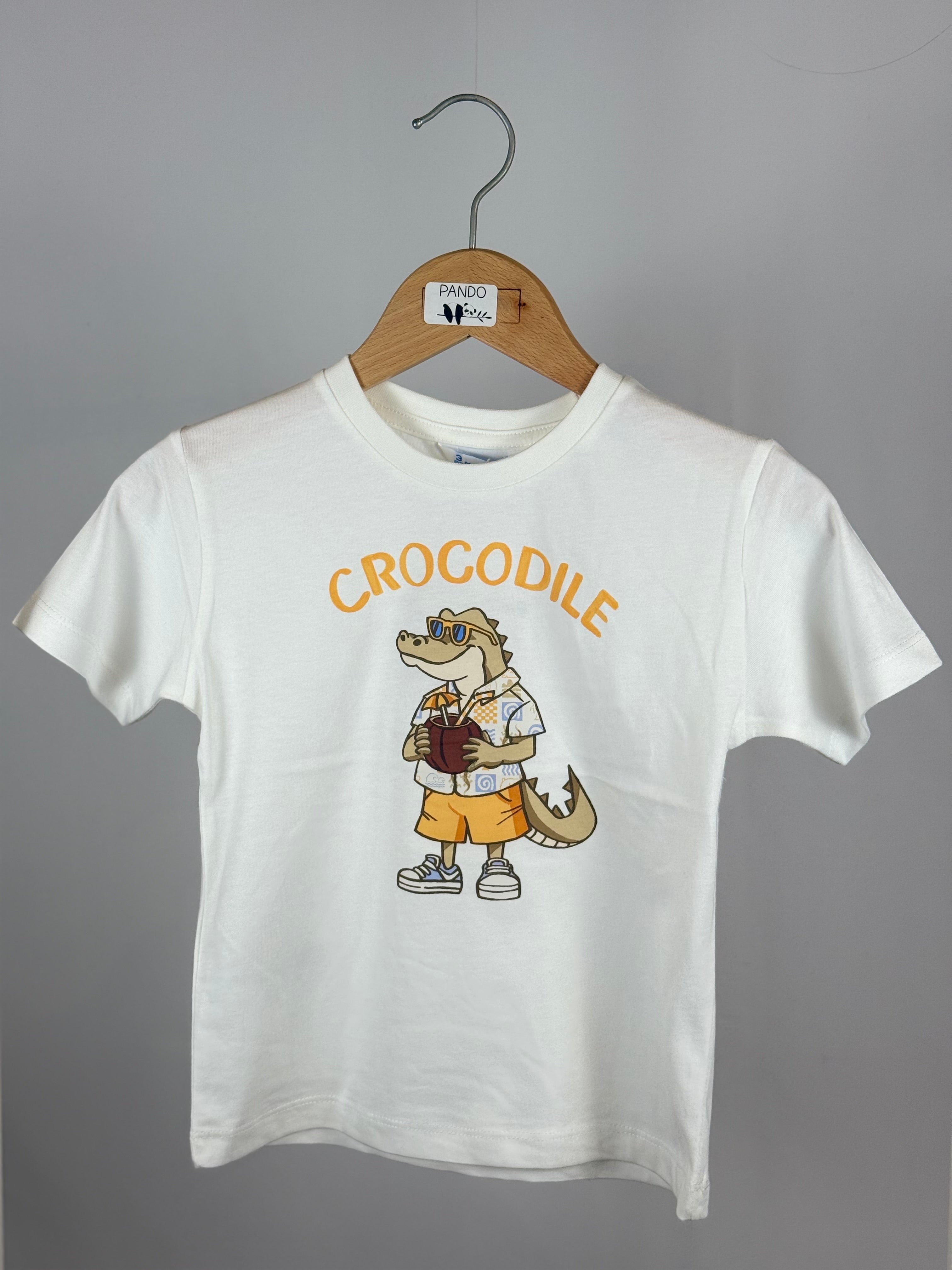 T-shirt in Cotone Stampa “Crocodile” Bambino Mayoral