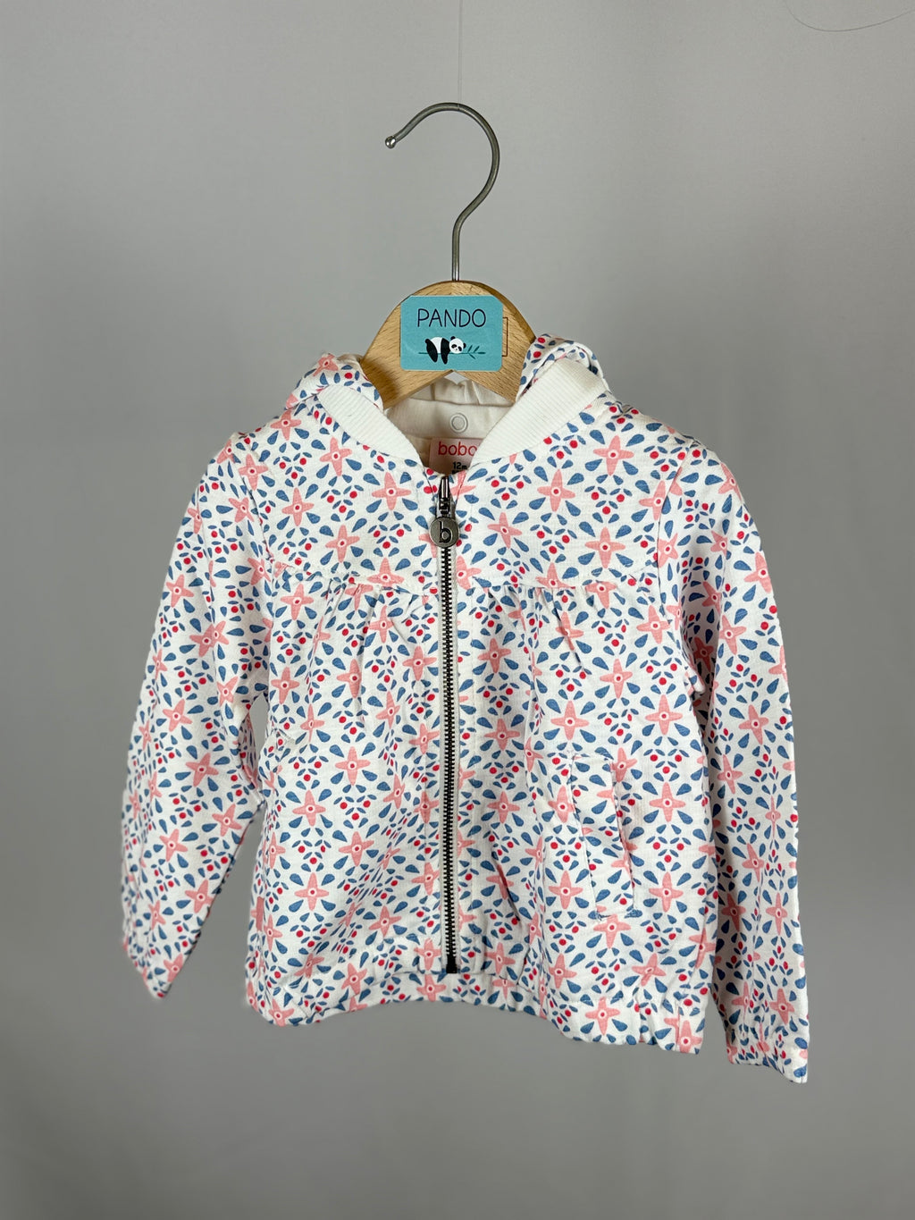 🌸 Felpa Floral Soft con Cappuccio Rimovibile Boboli