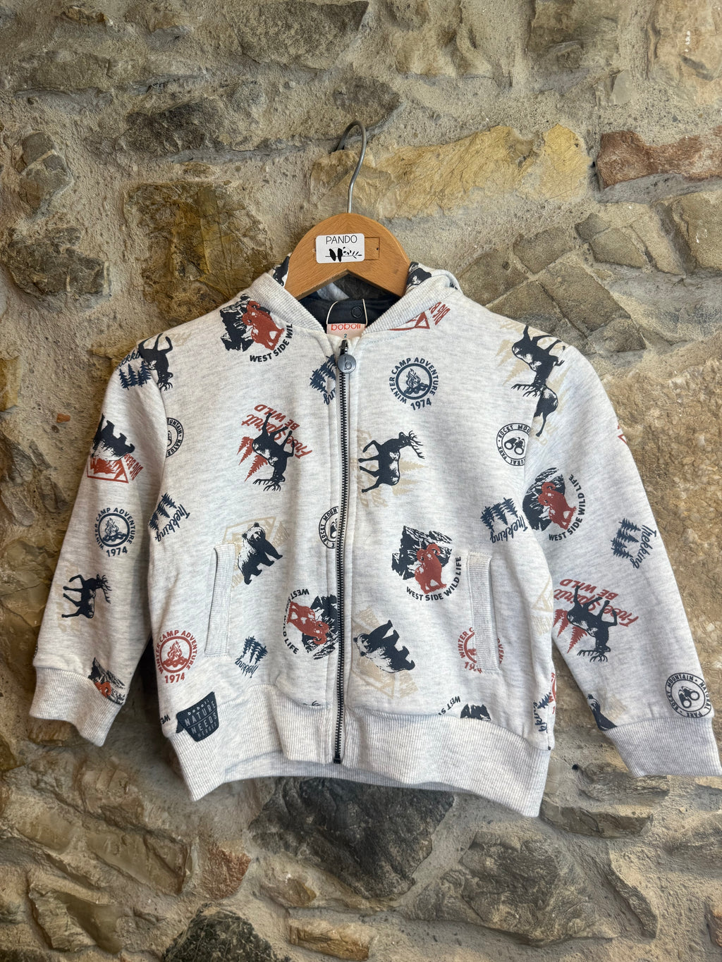 Felpa con cappuccio rimovibile