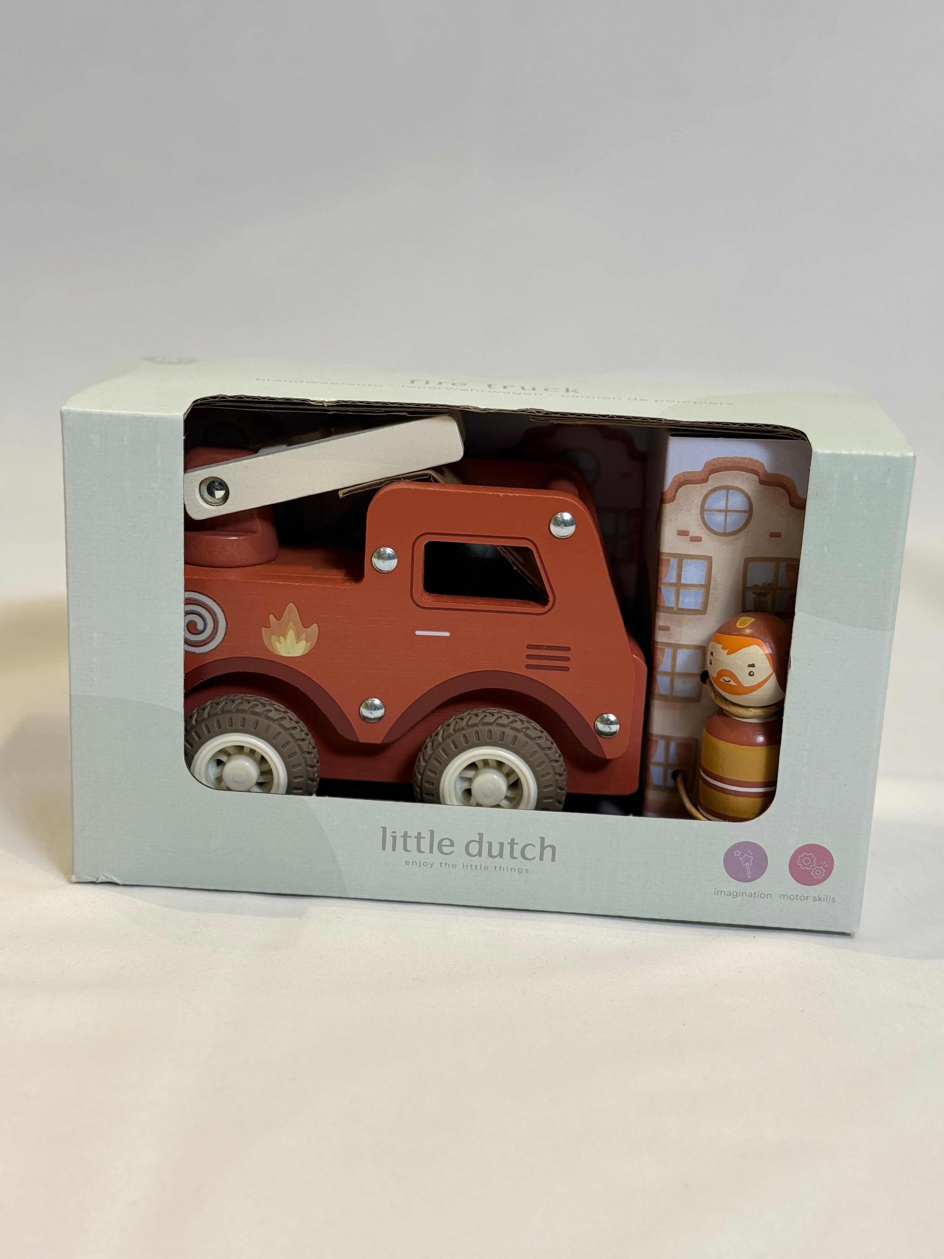 🚒 Camion dei Pompieri in Legno – Fire Truck Little Dutch