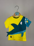 🦈 T-Shirt Baby Squalo Gialla Boboli