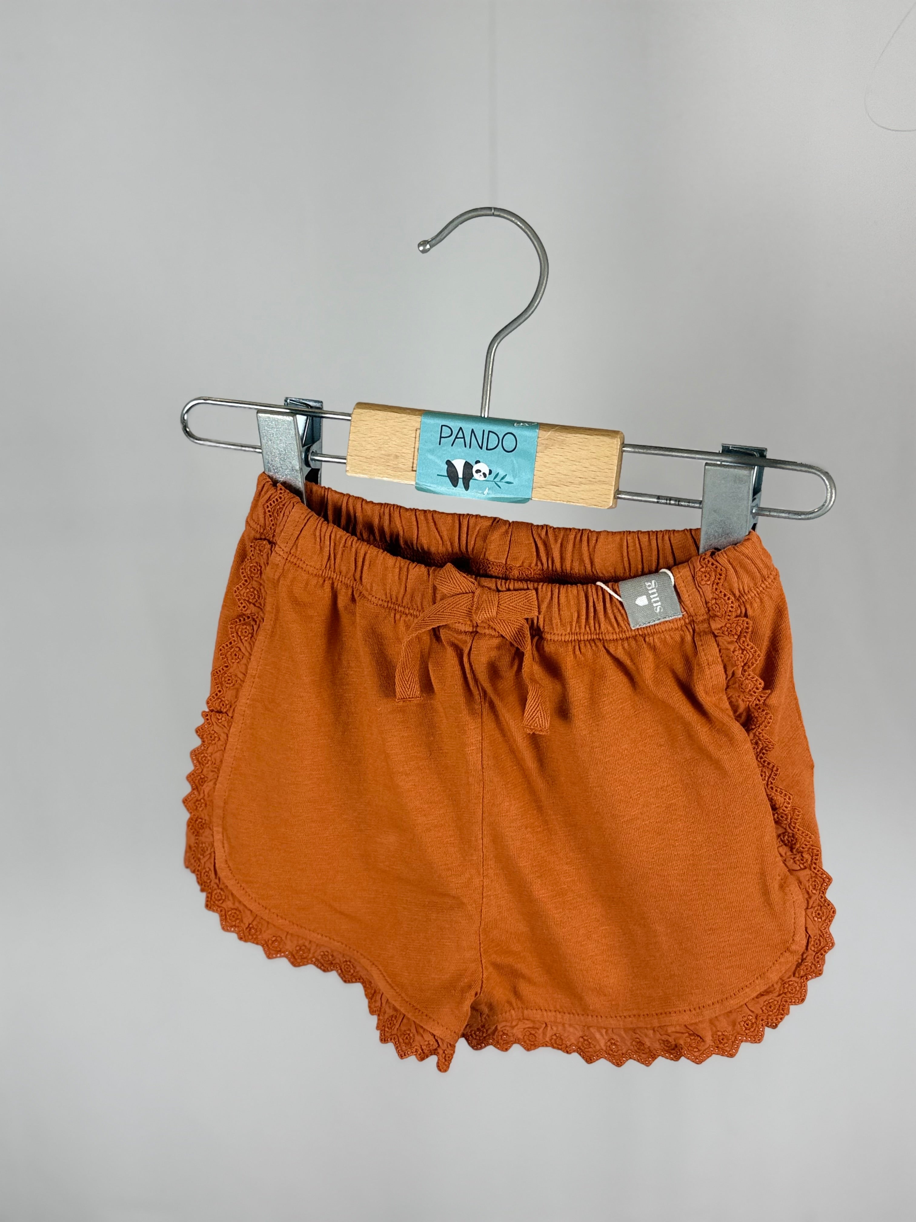 Shorts con Rouches in Pizzo Sangallo Snug