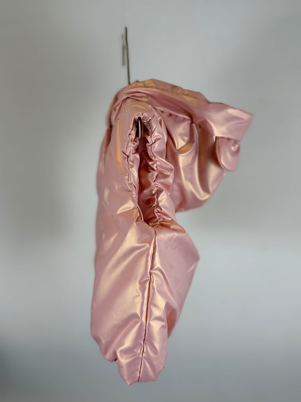✨ Gilet imbottito neonata rosa lucido