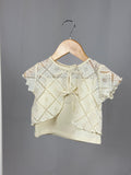 Completo Baby Mayoral Top con Cardigan Traforato in Fibra Riciclata