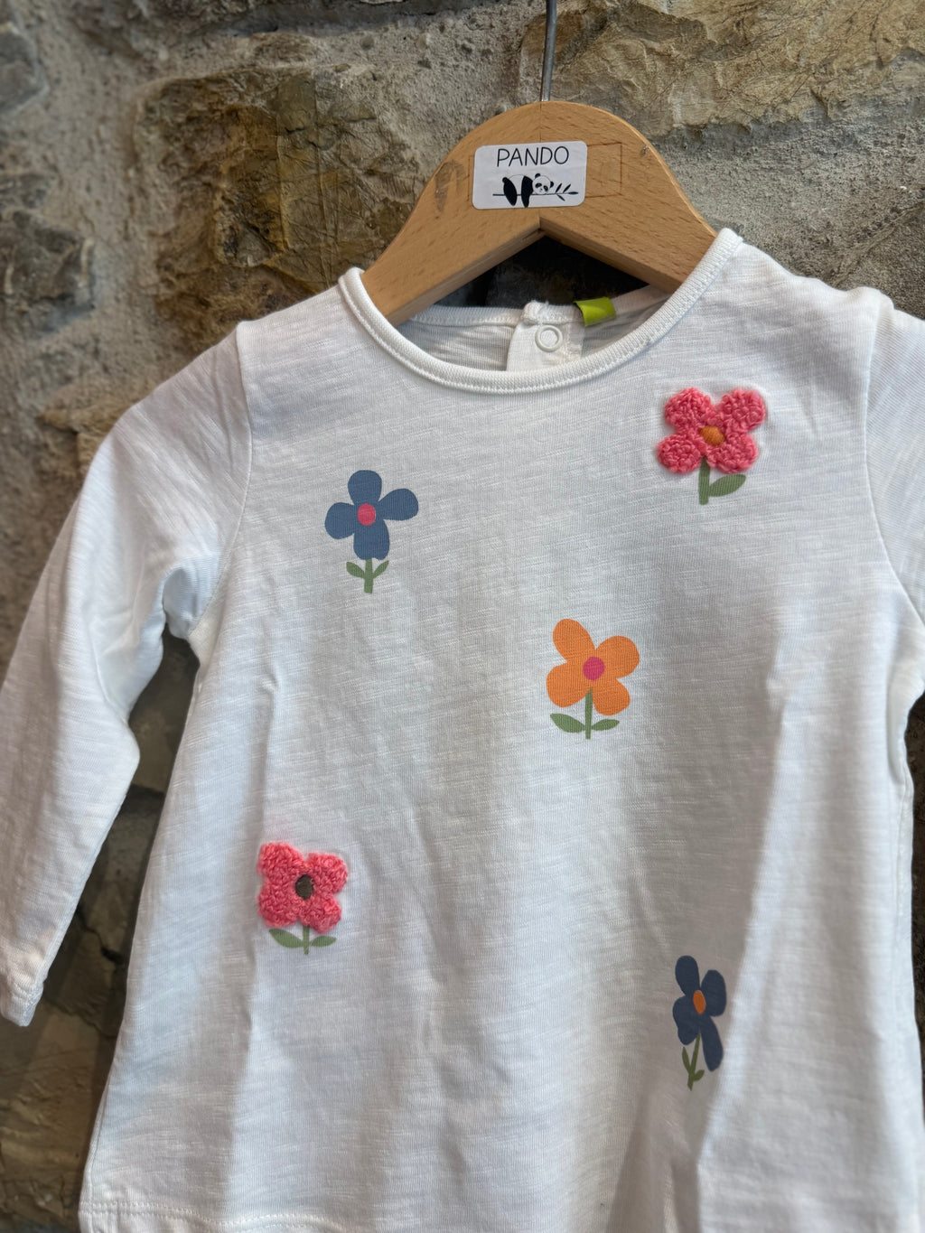 Maglia in cotone con fiori