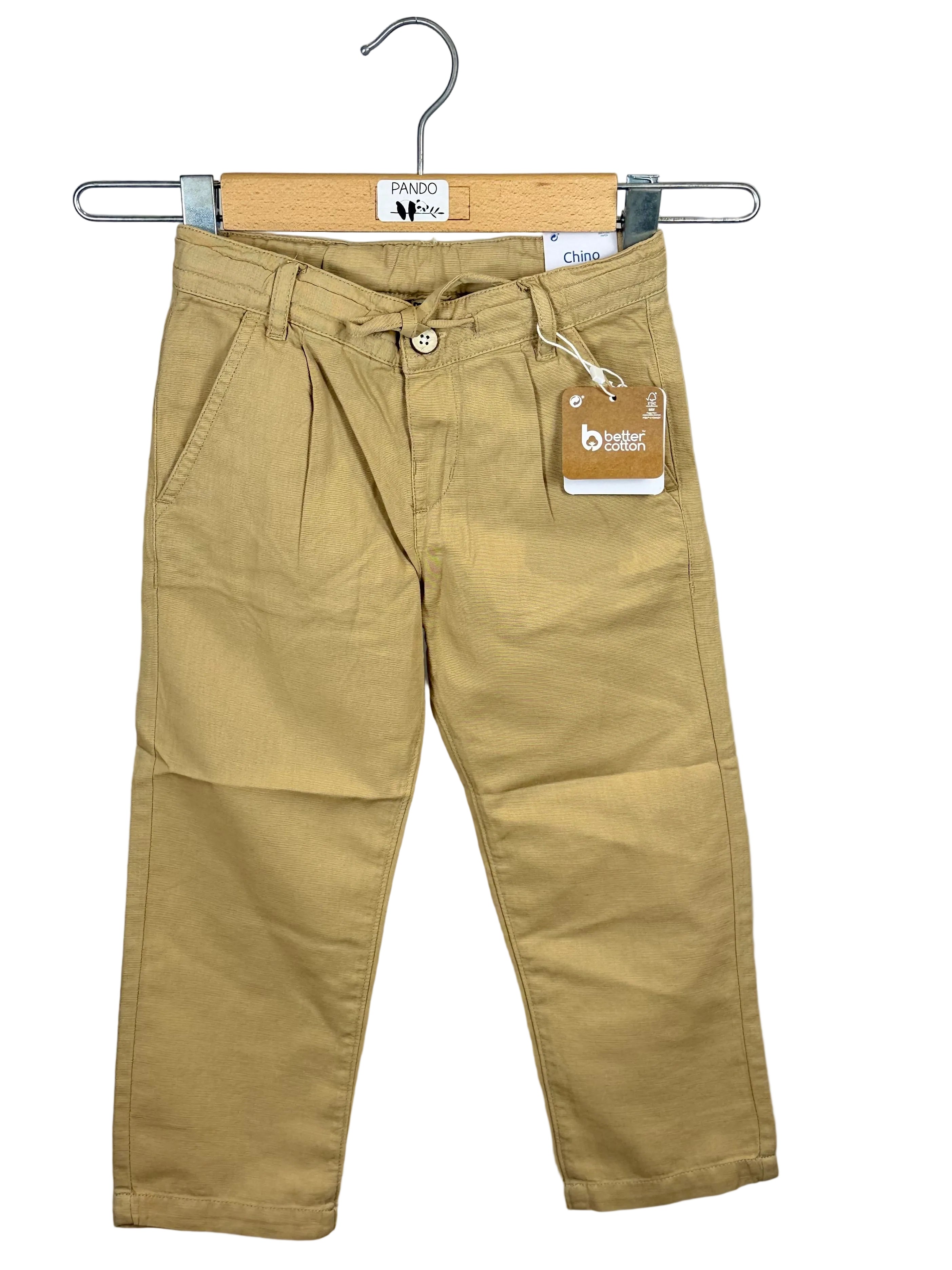 🤎 Pantalone Bambino Chino Beige – Better Cotton