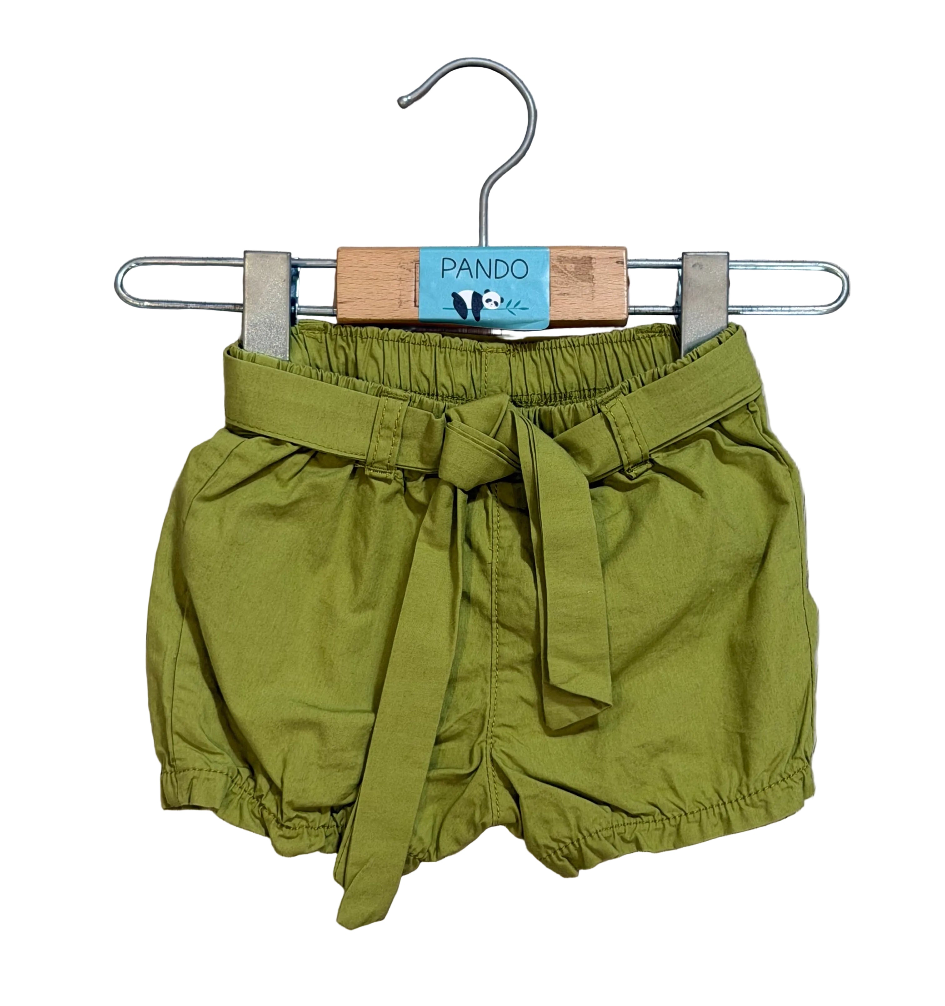 Shorts bambina con cintura