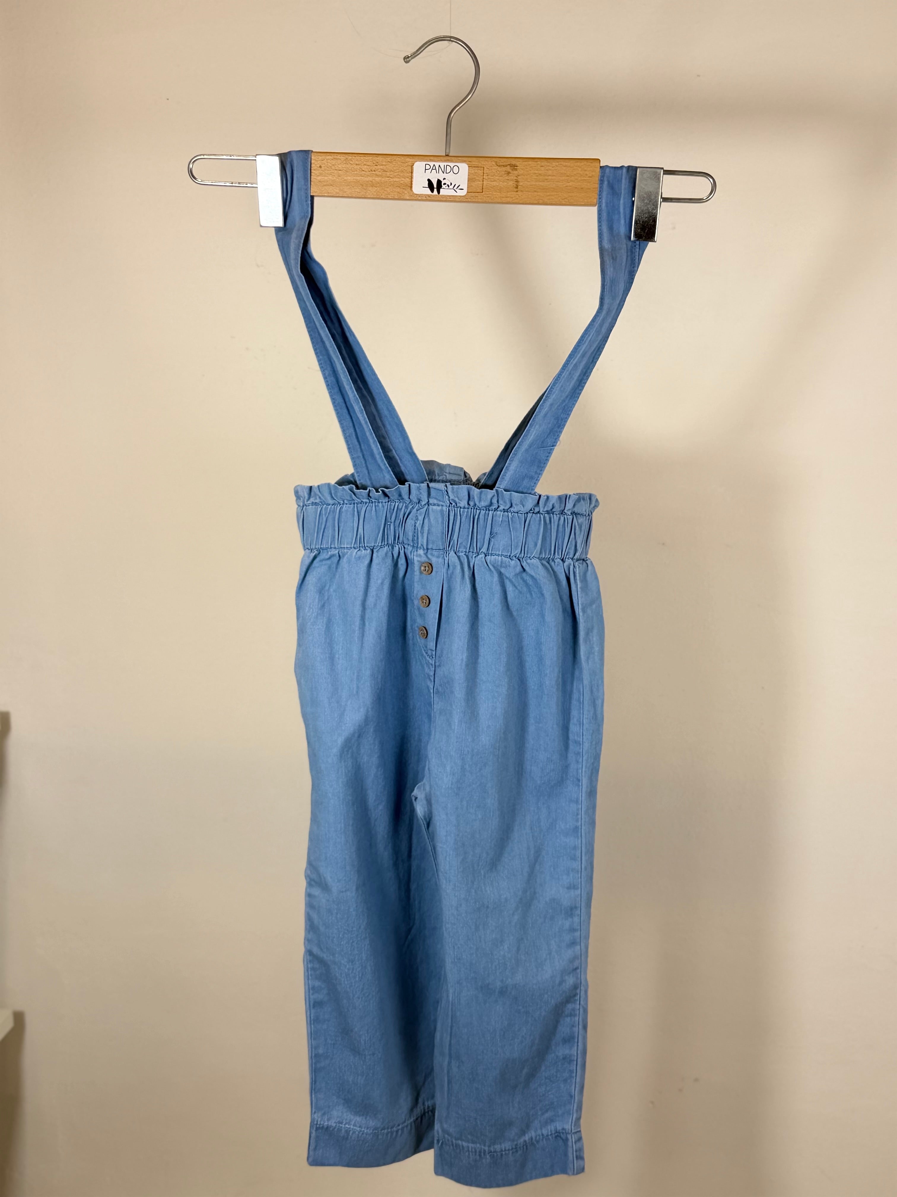 💙 Salopette bambina in denim leggero