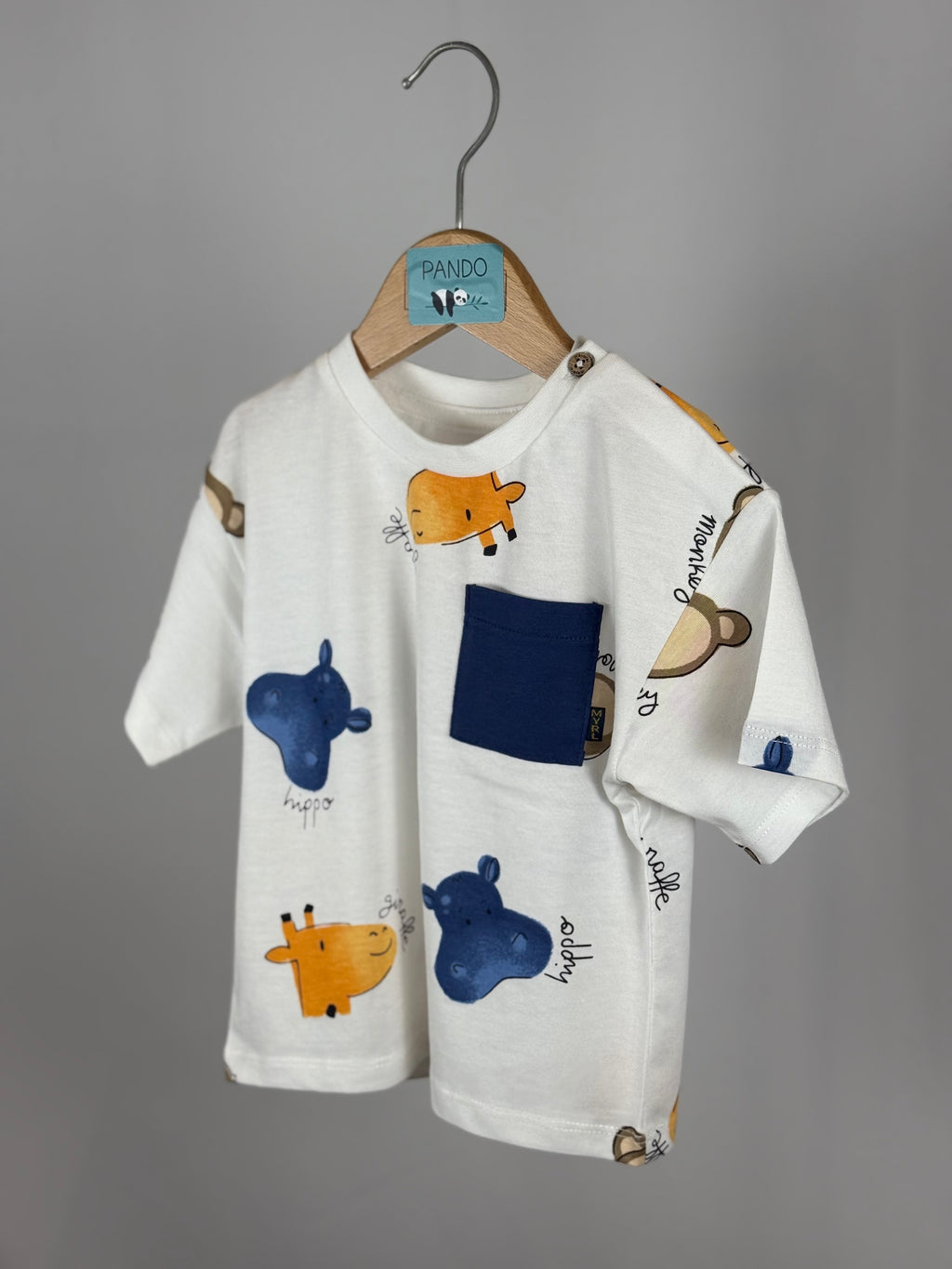 🦛 T-Shirt Baby Animal Safari Bianca Mayoral