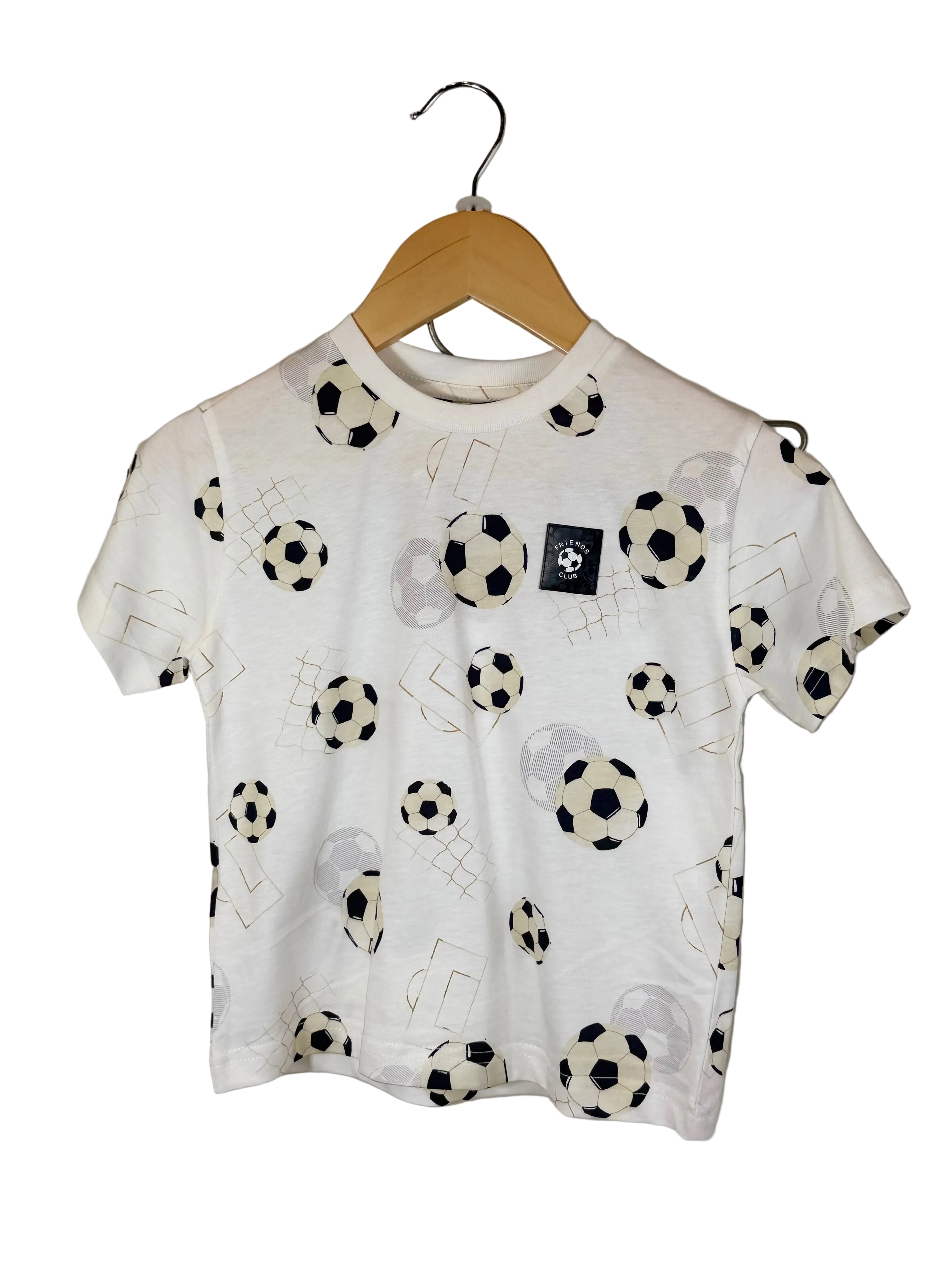 🤍💙 Completo bimbo t-shirt + pantaloncino tema calcio