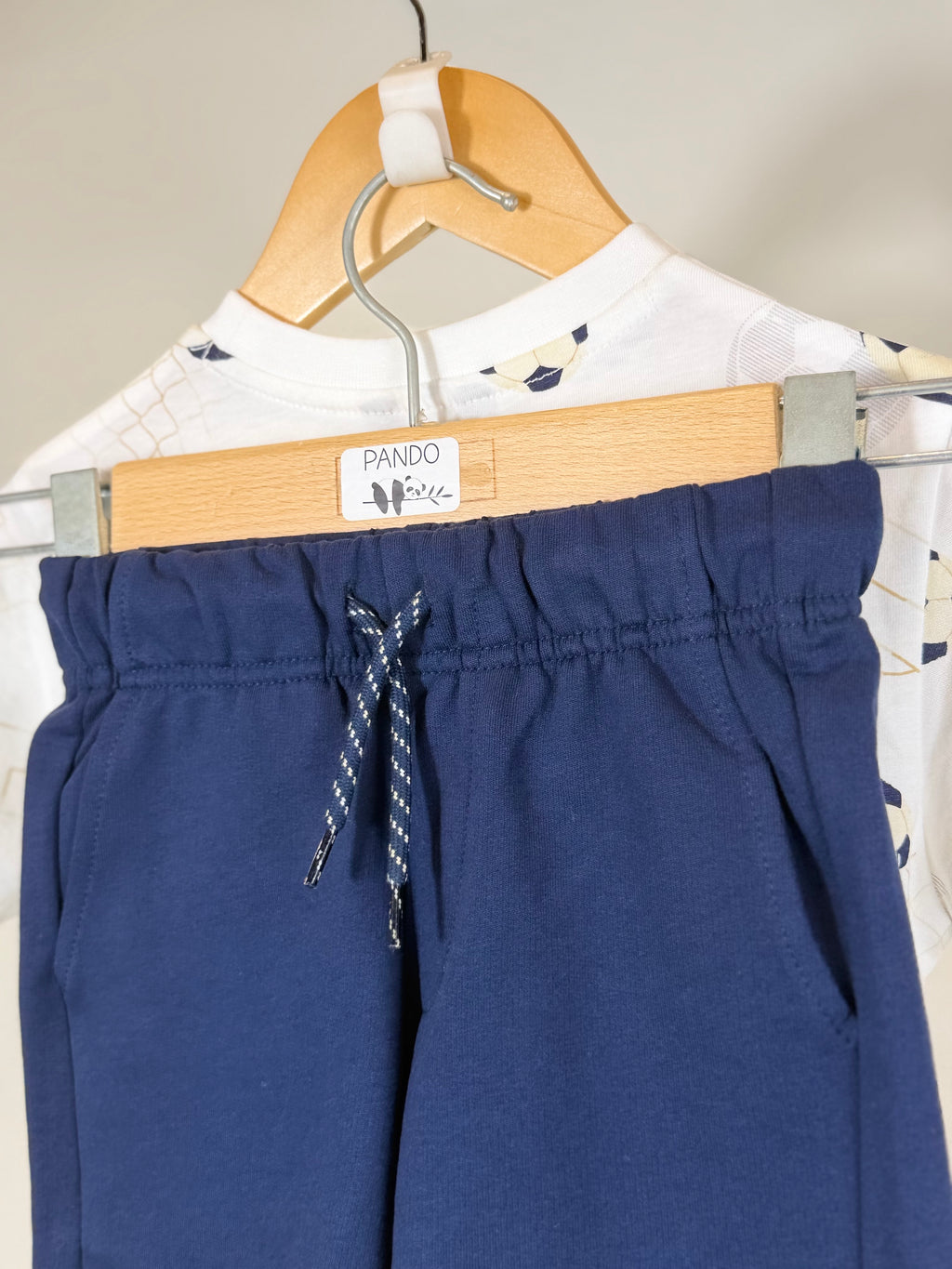 🤍💙 Completo bimbo t-shirt + pantaloncino tema calcio