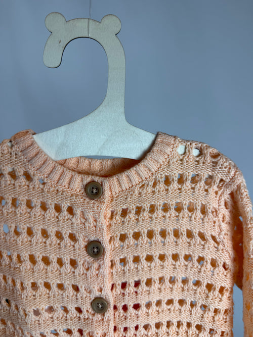 Cardigan Traforato “Peach Light” Boboli
