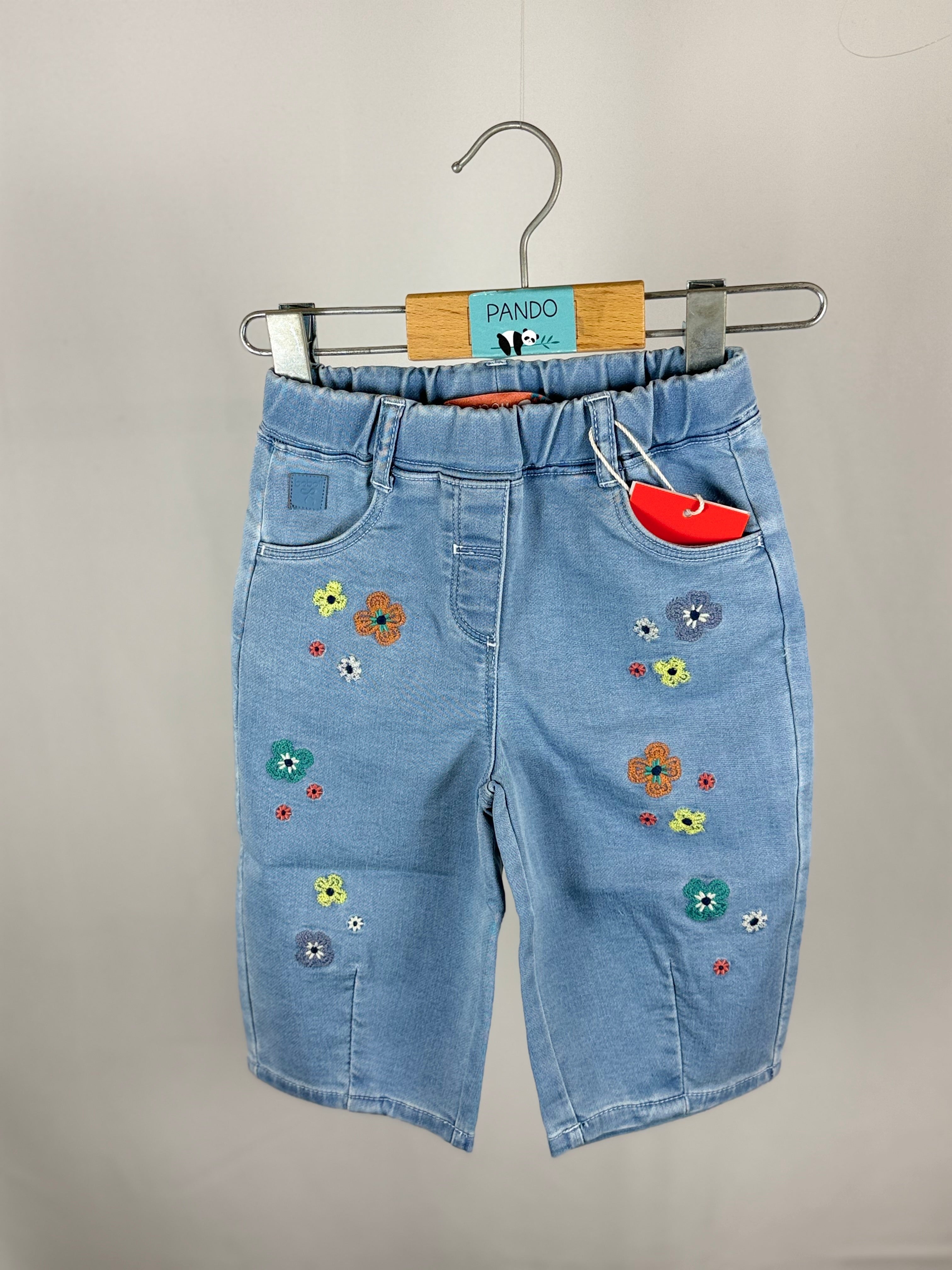 Jeans Balloon Ricamato Bambina Boboli