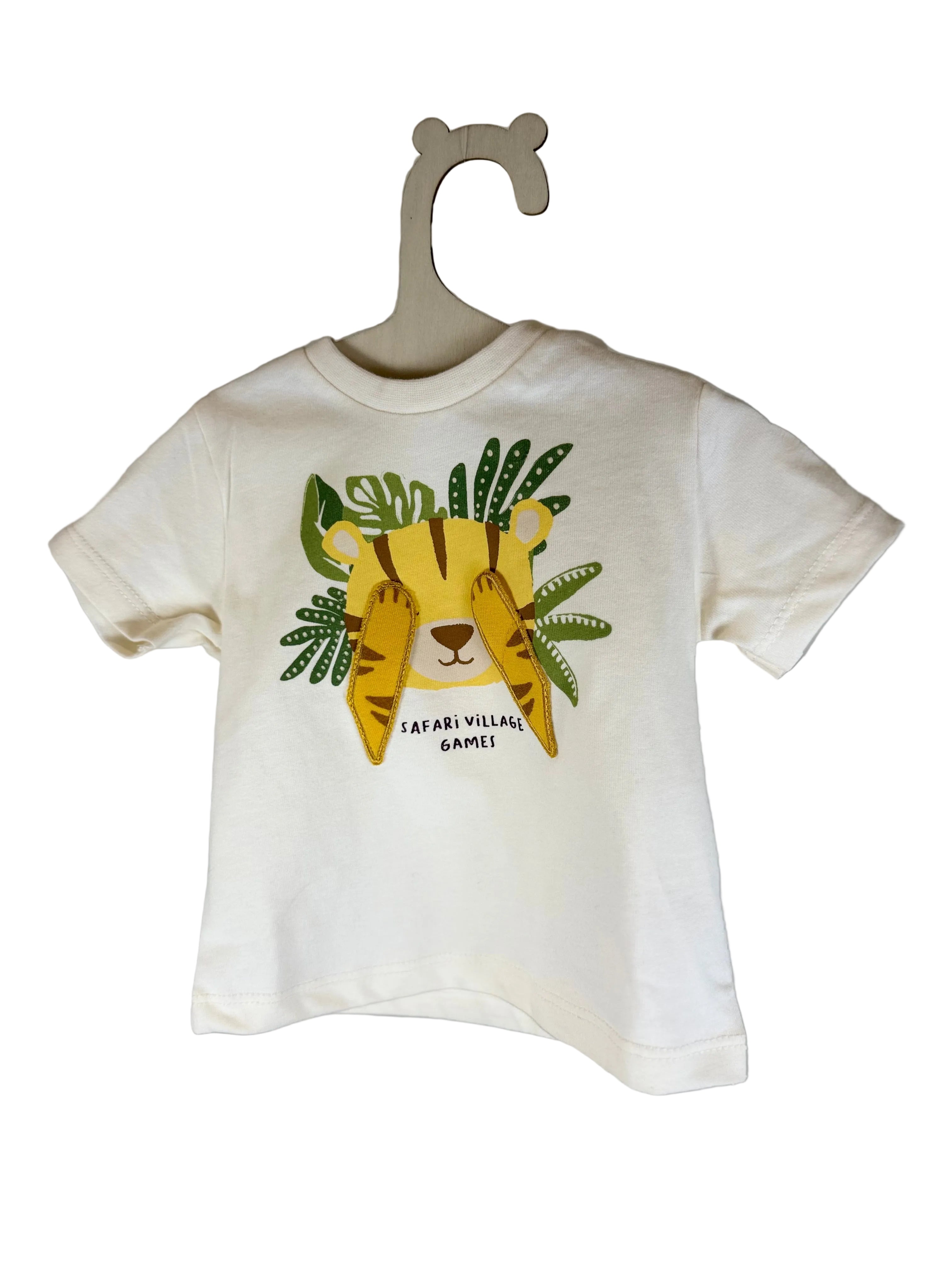 🌿 T-shirt neonato con tigrotto “Safari”