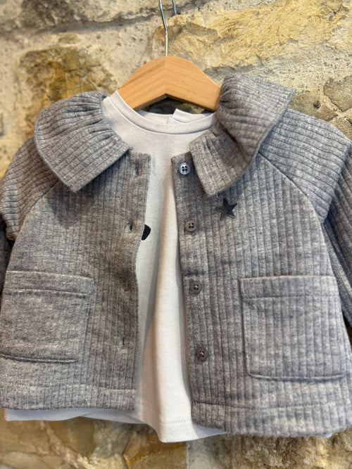 Cardigan con galetta