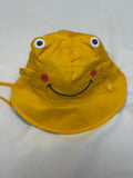 🐸💛 Cappello Bambino Rana Giallo con Laccetti