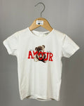 T-Shirt Bambina con Orsetto “You Are My Big Amour”