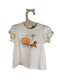 🌾 T-shirt neonata con stampa cavallino