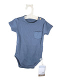 Body Neonato Azzurro Polvere “Soft Pocket”