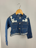 Giacca in Denim con Ricami Floreali Mayoral