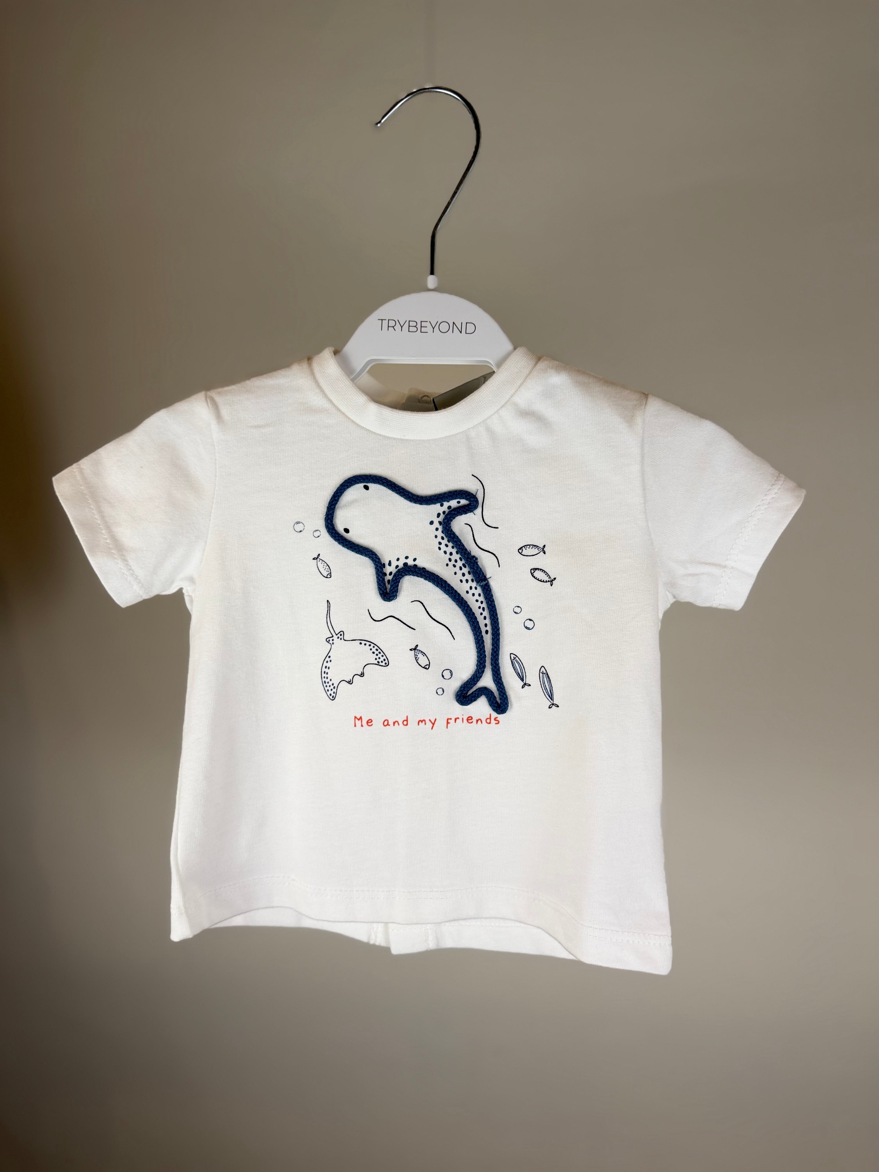 🌊 T-shirt neonato con stampa balena