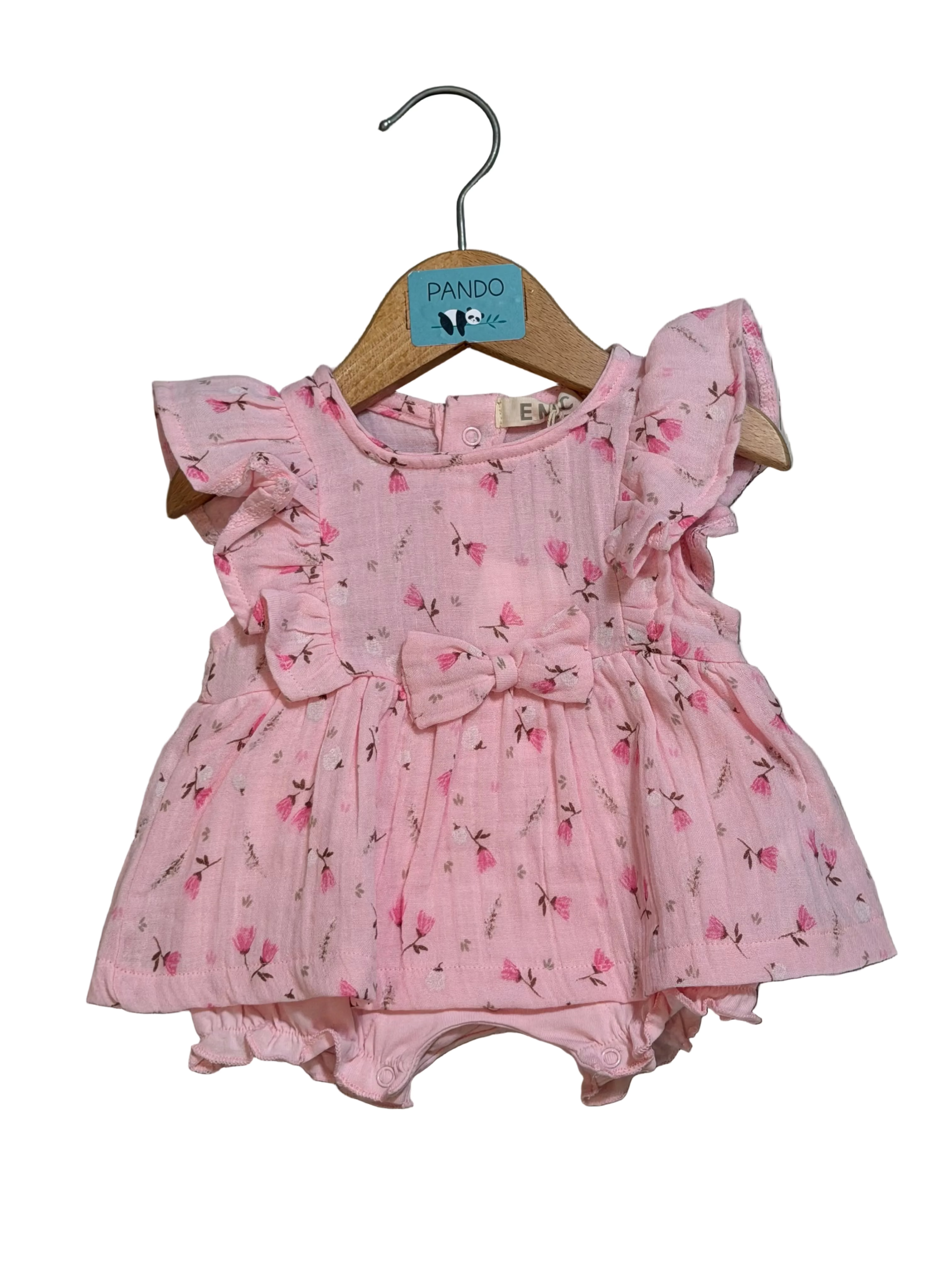 Pagliaccetto vestitino neonata con fantasia floreale