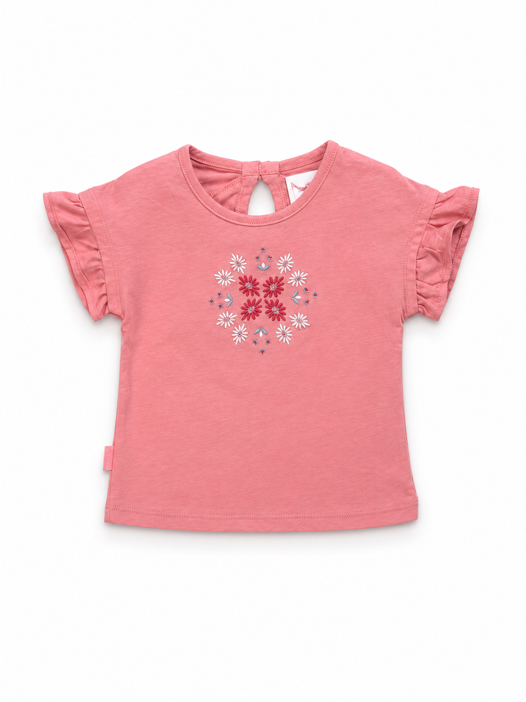 T-shirt Baby Coral Ruffle