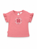 T-shirt Baby Coral Ruffle