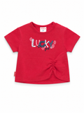 T-shirt Lucky Girl Fucsia