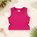 Top Fucsia Summer Cut-Out