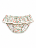 🌸 Costume Culotte Neonata in Cotone con Volant e Pon Pon Pepecè