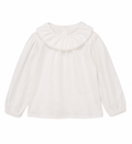 Blusa Bianca con Colletto Romantico
