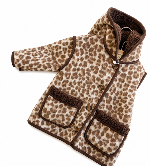 Cappottino Teddy Animalier con Cappuccio