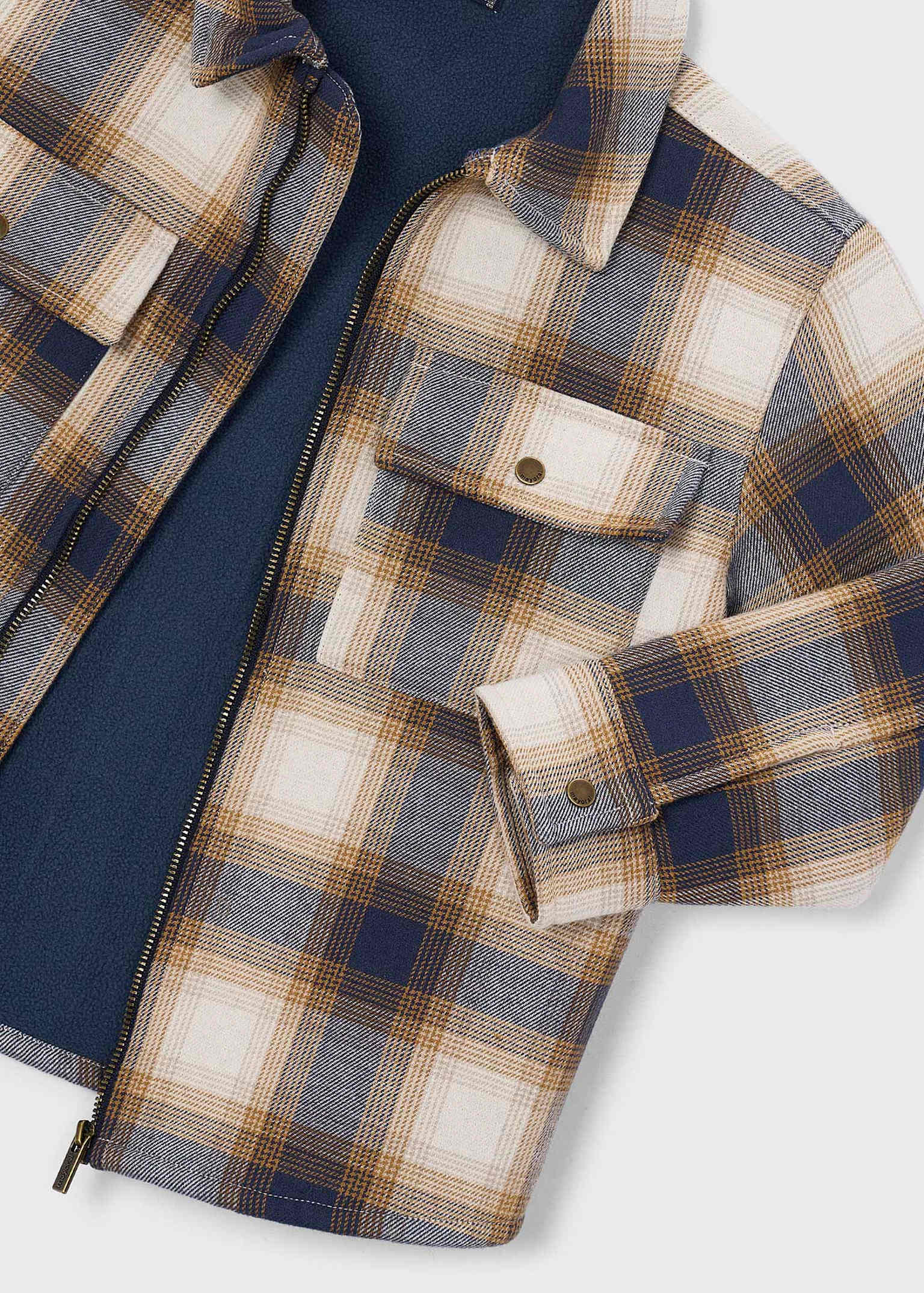 Giacca Camicia Mayoral Check con Interno in Pile