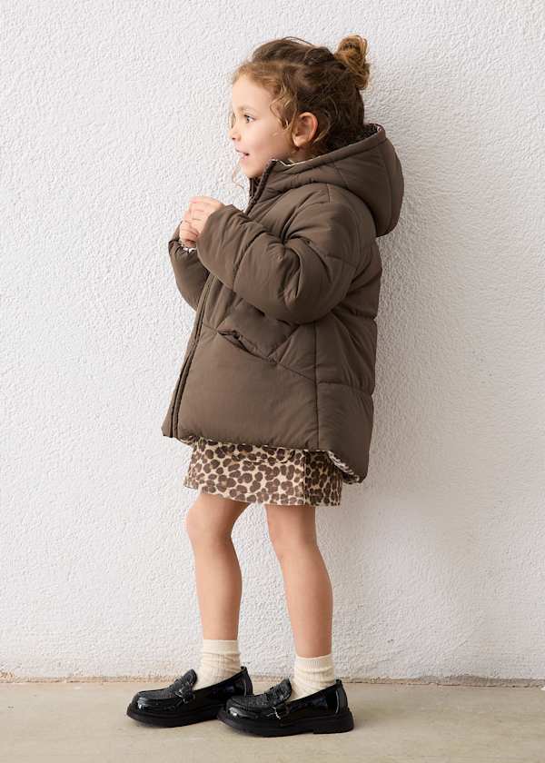 Piumino Reversibile Animalier Mayoral Cioccolato 🤎