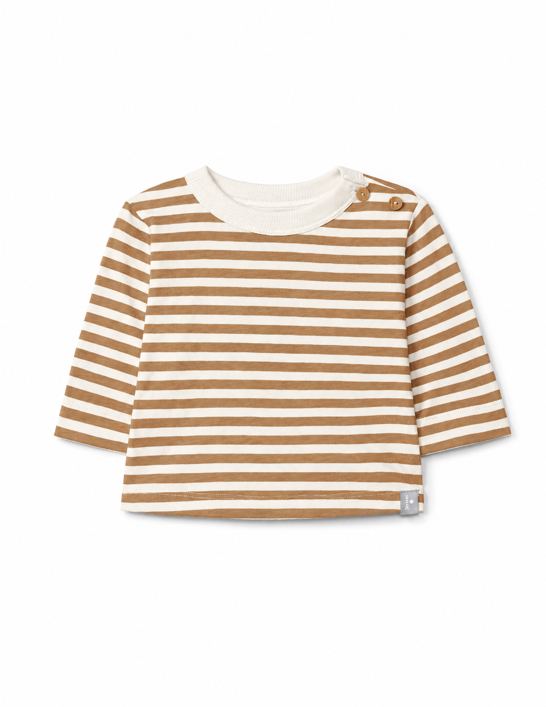 Maglia a Righe Caramello Snug
