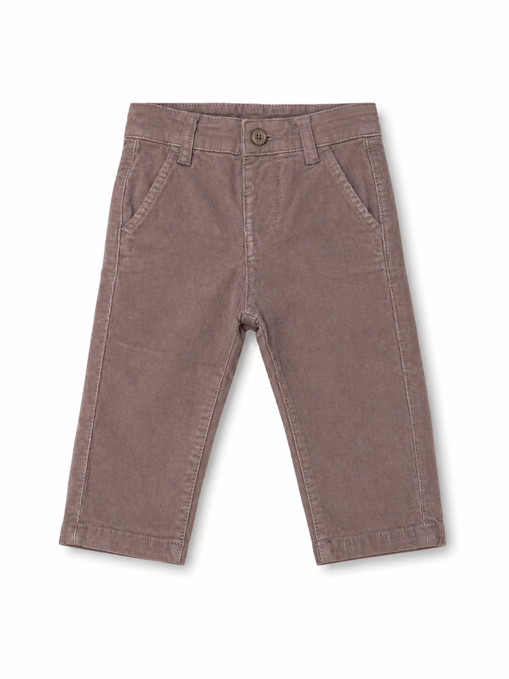 Pantalone Straight in Velluto Malva Boboli