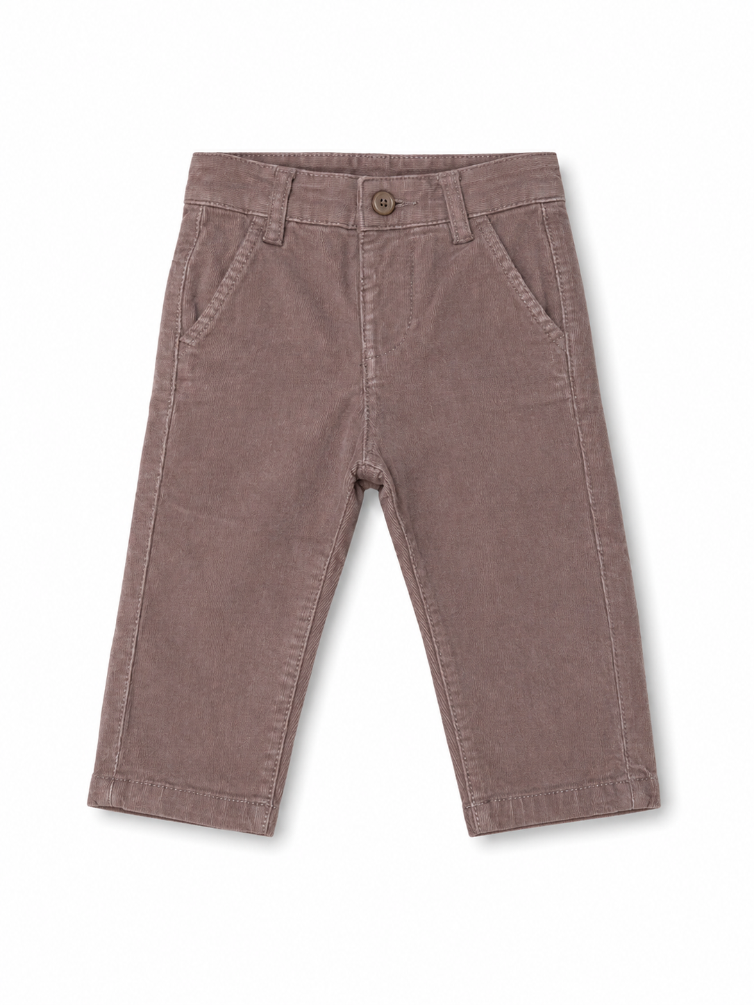 Pantalone Straight in Velluto Malva Boboli
