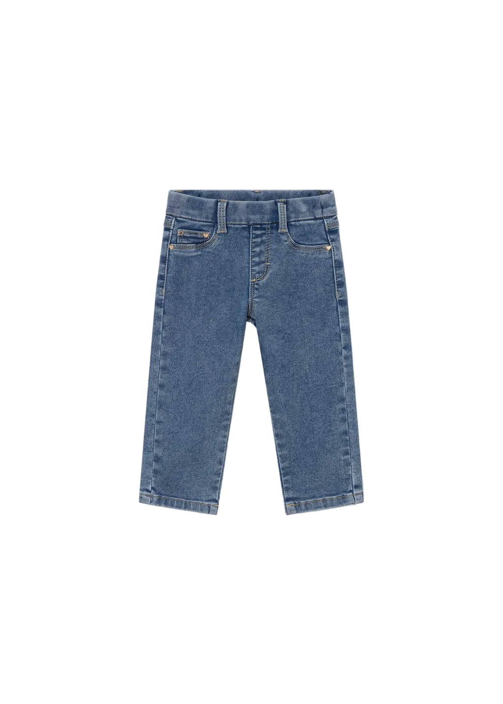 Leggings in Denim con Cuori