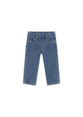 Leggings in Denim con Cuori