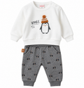Completo Baby Boboli Pinguino – Felpa e Pantalone